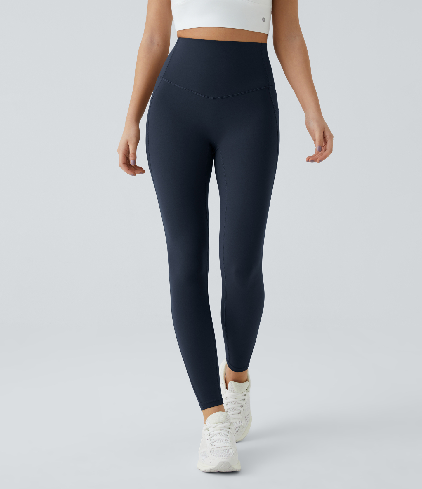 High Waisted Tummy Control Pocket Shaping Training Leggings