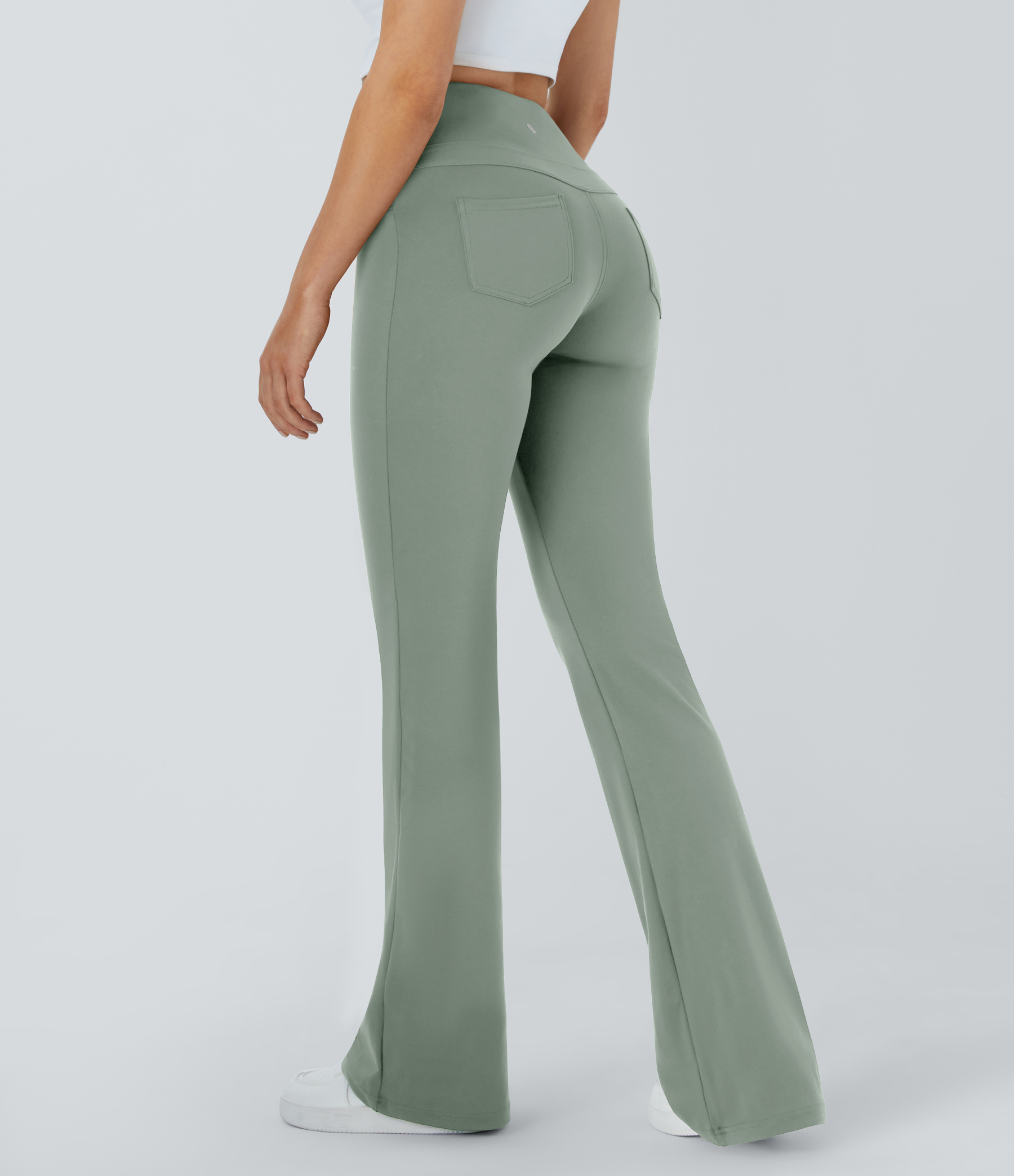 High Waisted Pocket Flare Yoga Leggings