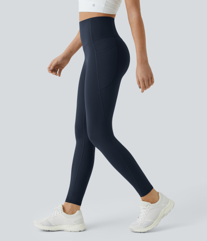 High Waisted Tummy Control Pocket Shaping Training Leggings