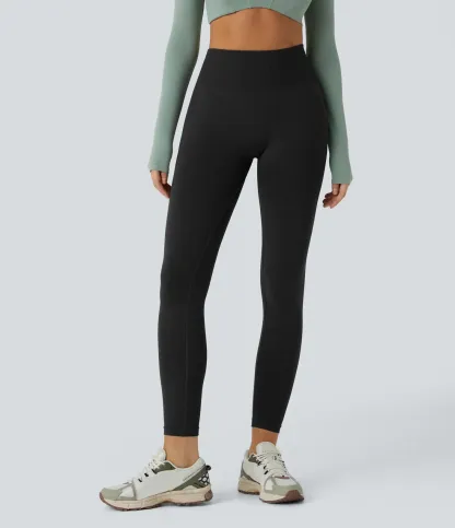 OneForm Seamless Flow Mid Rise Tummy Control Butt Lifting Yoga Leggings