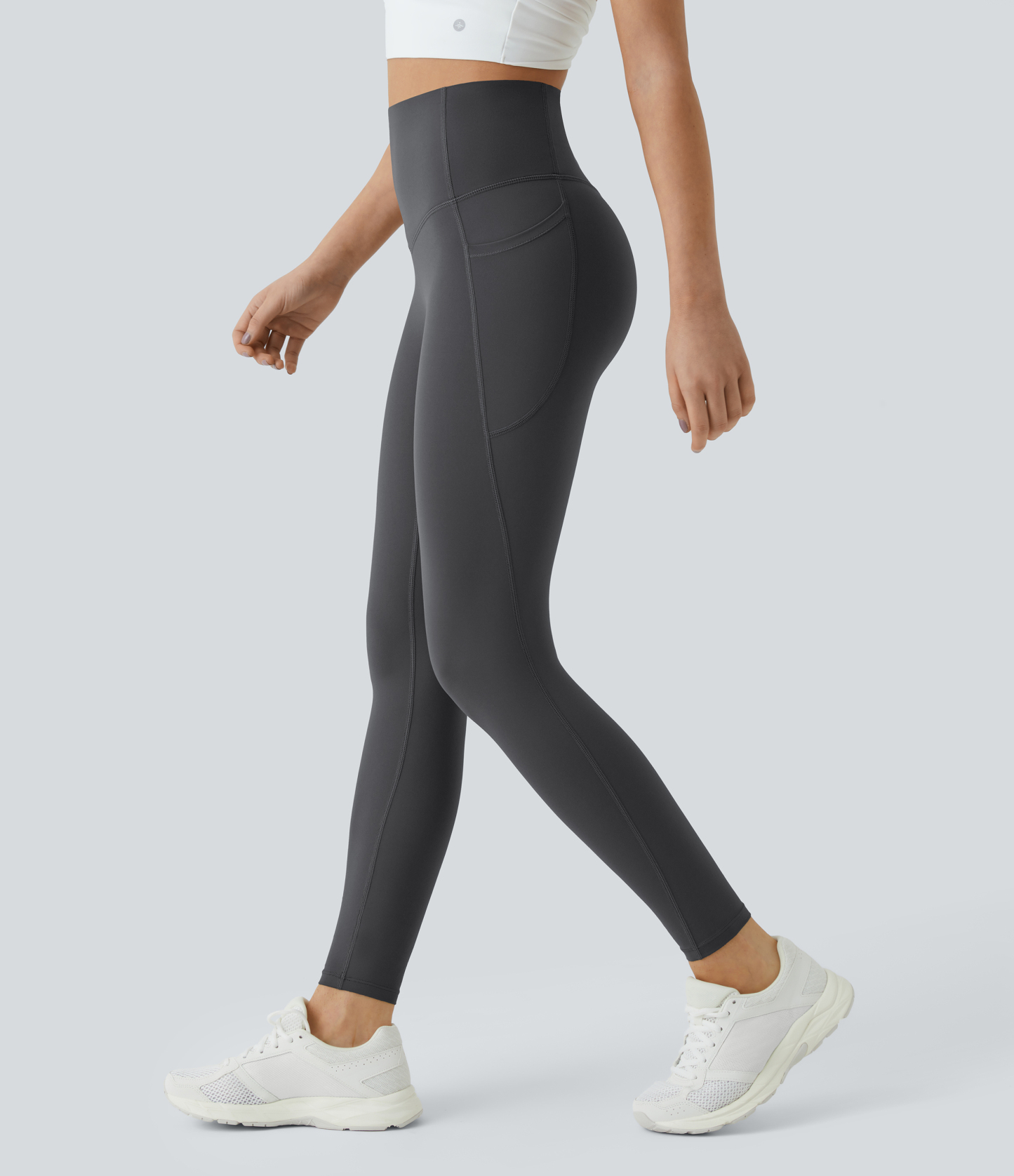 High Waisted Tummy Control Pocket Shaping Training Leggings