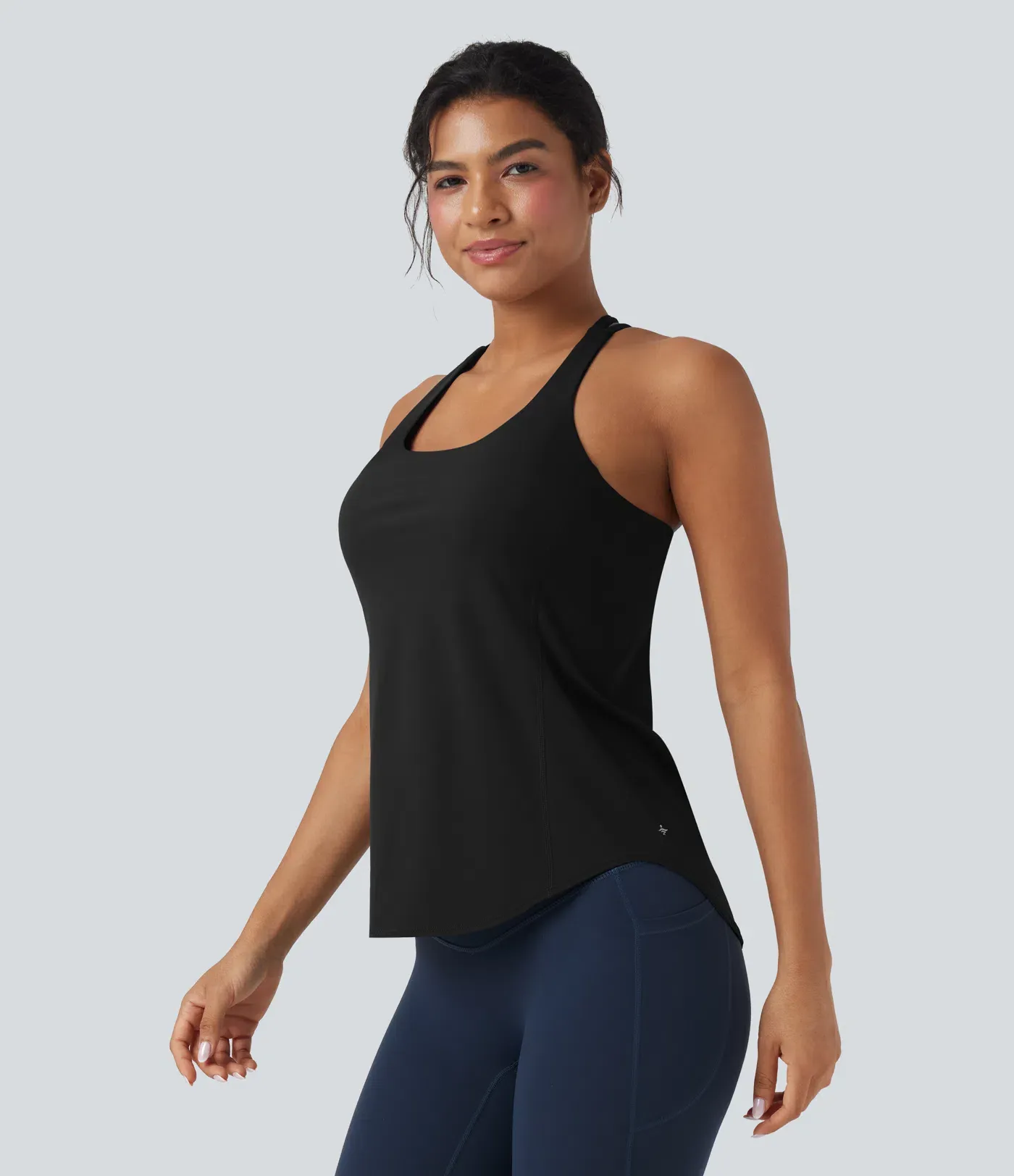 Crewneck Cross Backless Running Vest D-F Cup
