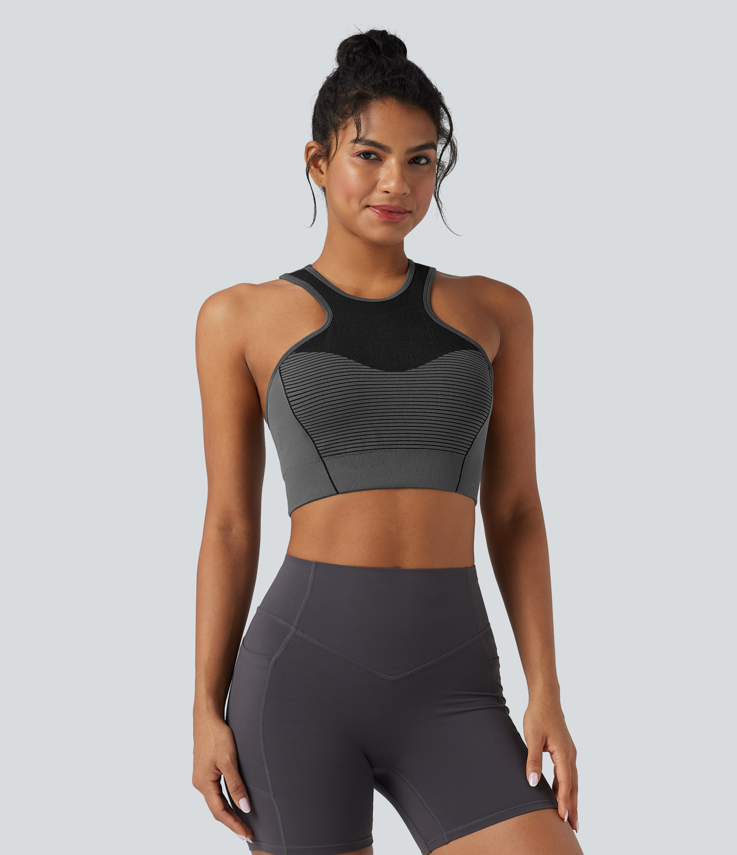 OneForm Seamless Flow Low Support Racerback Yoga Sports Bra