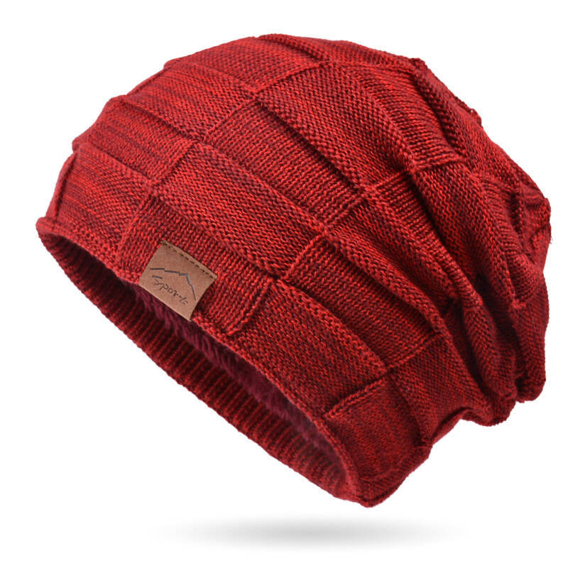 9875 Cross-Border Autumn And Winter Plus Velvet Mixed Color Versatile Woolen Knitted Hat Warm And Fashionable Pullover Hat European And American Winter Women'S Hat