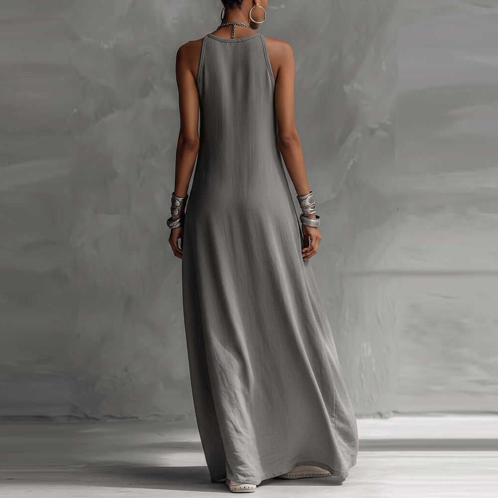 Off Shoulder Contrast Color Pocket Dress