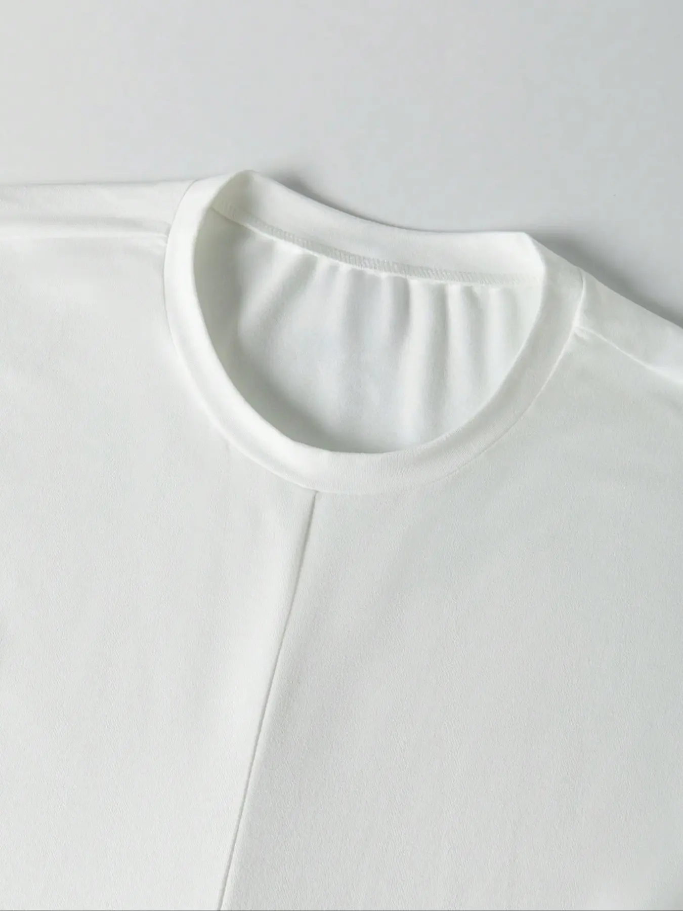 Women's Knitted Round Neck Drop Shoulder Sleeve T-Shirt, Fashion Casual Chic Asymmetrical Criss Cross Back Tie Top, Spring & Fall Wear