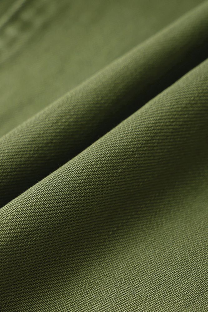 Double Button Mid Waist Straight Leg Pants