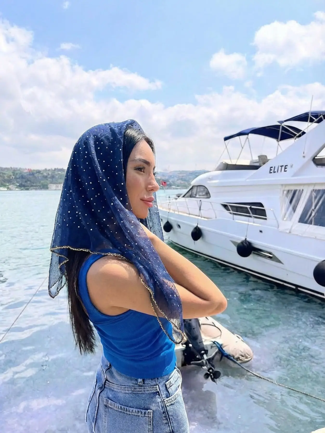 Women's Glitter Decor Scarf, Elegant Scarf for Daily Wear, Casual Trendy Scarf for Women, Trendy All-match & Exquisite Scarf for Birthday Gift, Scarf for Hair