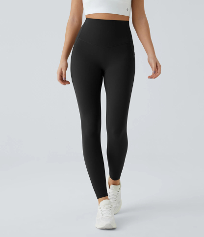 High Waisted Tummy Control Pocket Shaping Training Leggings