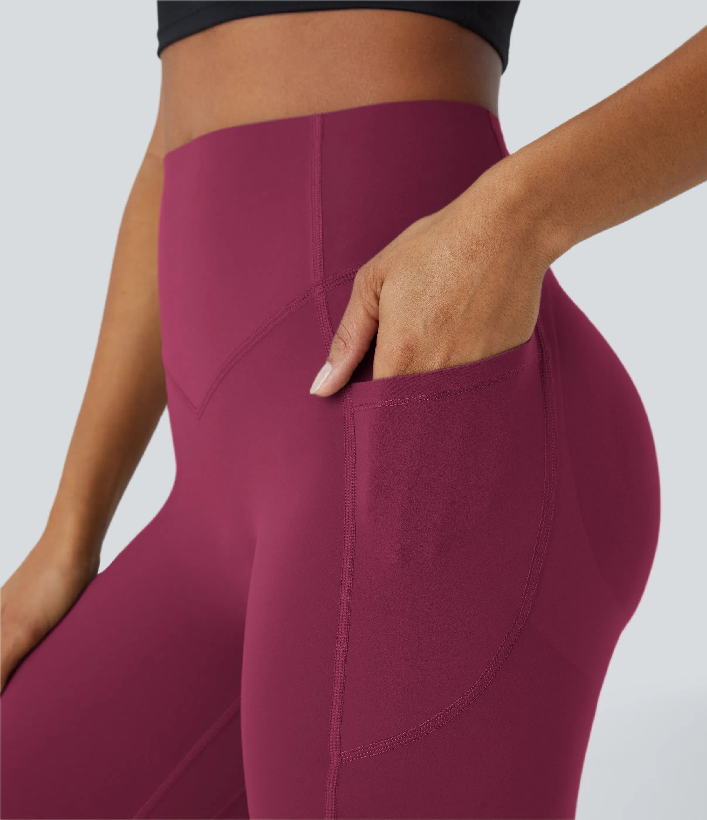 High Waisted Scrunch Butt Lifting Tummy Control Pocket Shaping Training Leggings