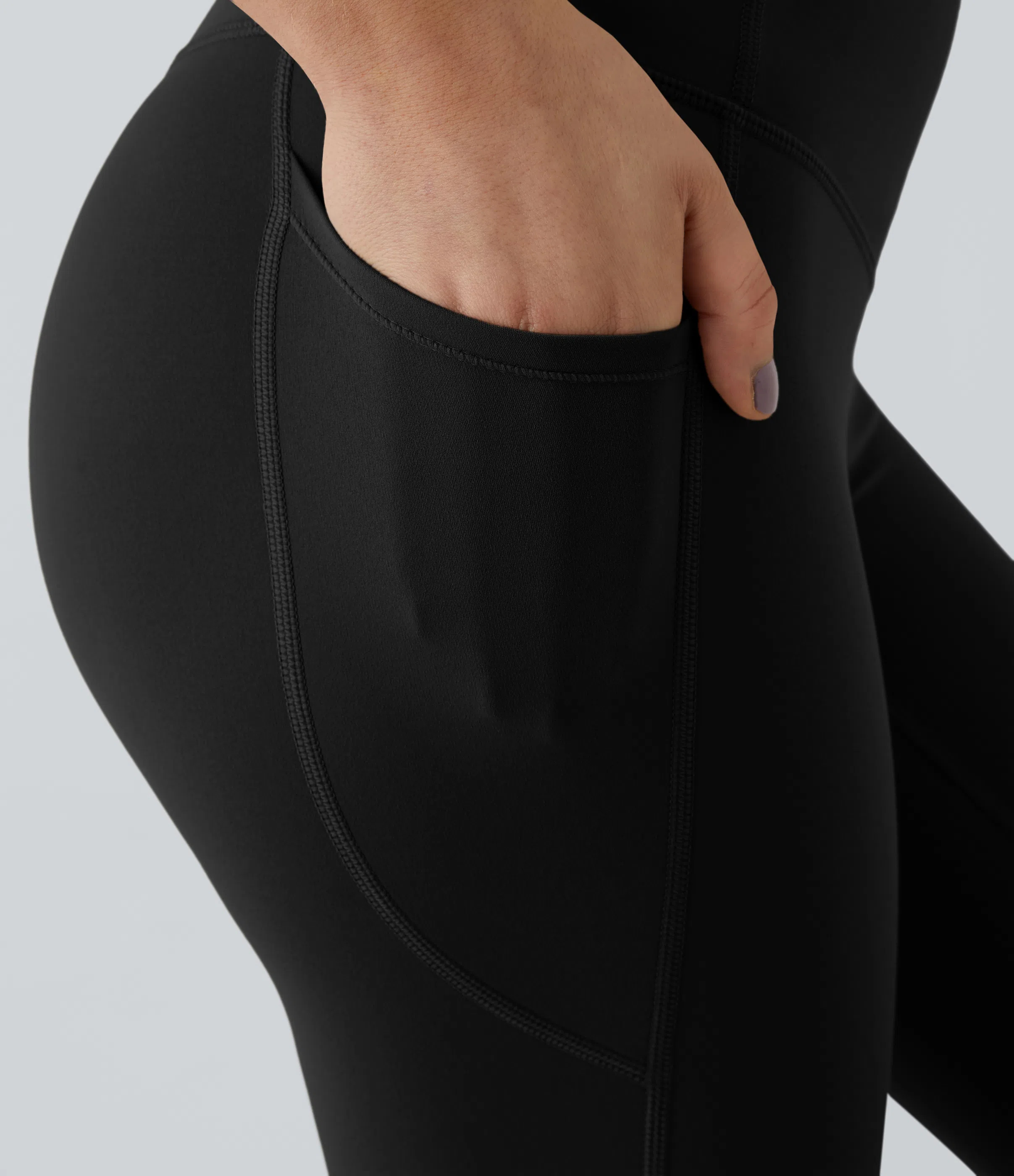 High Waisted Tummy Control Pocket Shaping Training Leggings