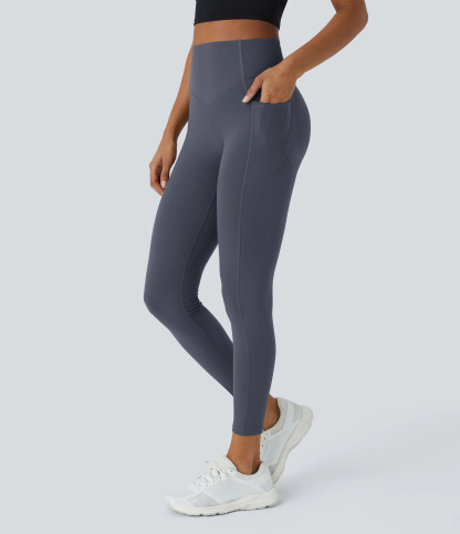 High Waisted Scrunch Butt Lifting Tummy Control Pocket Shaping Training Leggings