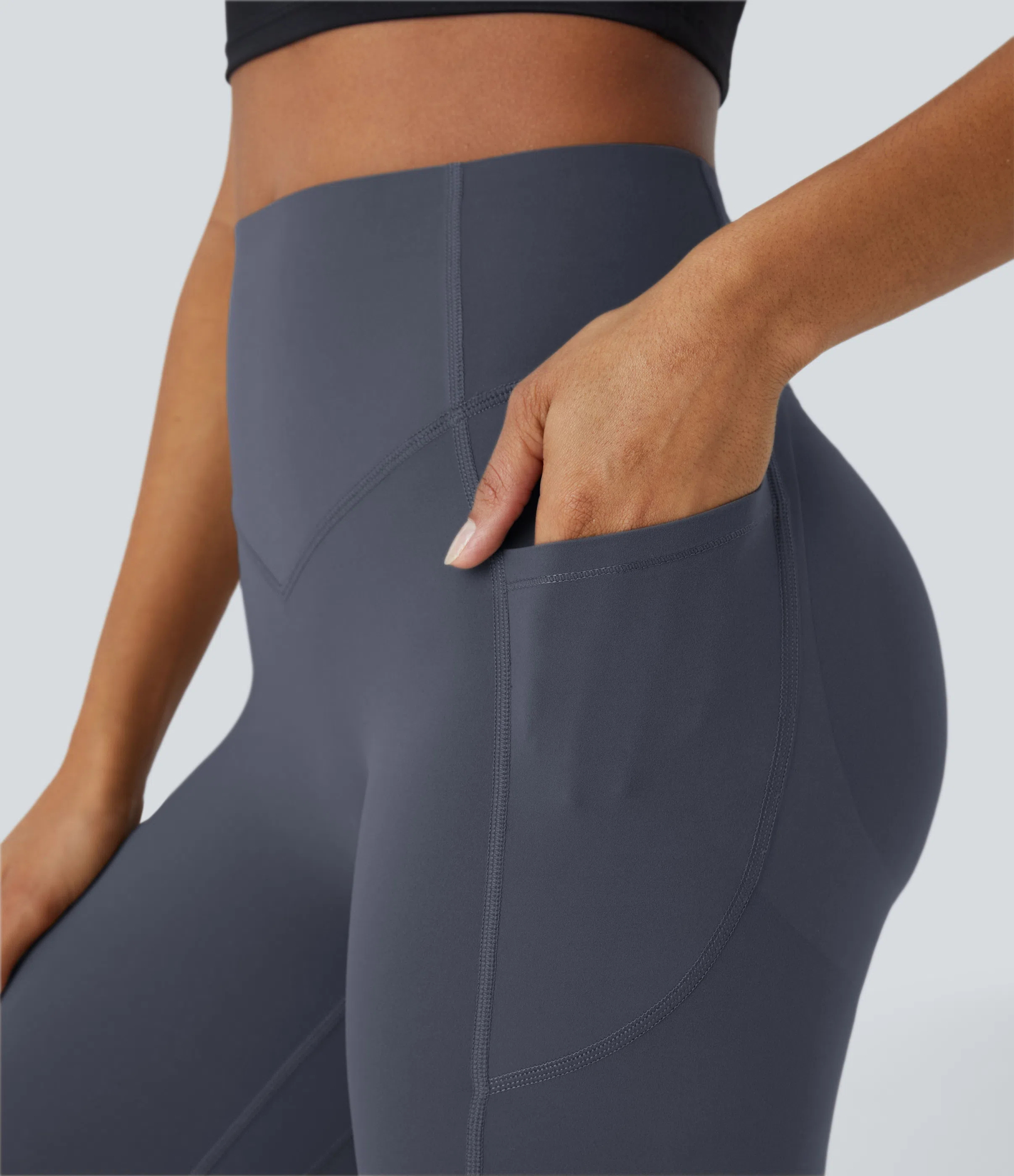 High Waisted Scrunch Butt Lifting Tummy Control Pocket Shaping Training Leggings