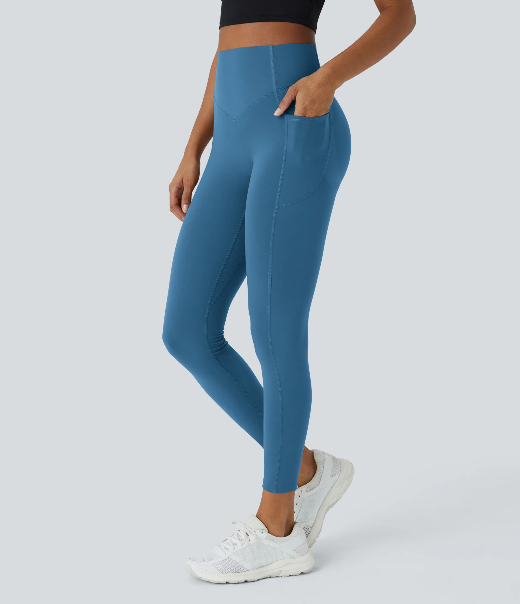 High Waisted Scrunch Butt Lifting Tummy Control Pocket Shaping Training Leggings