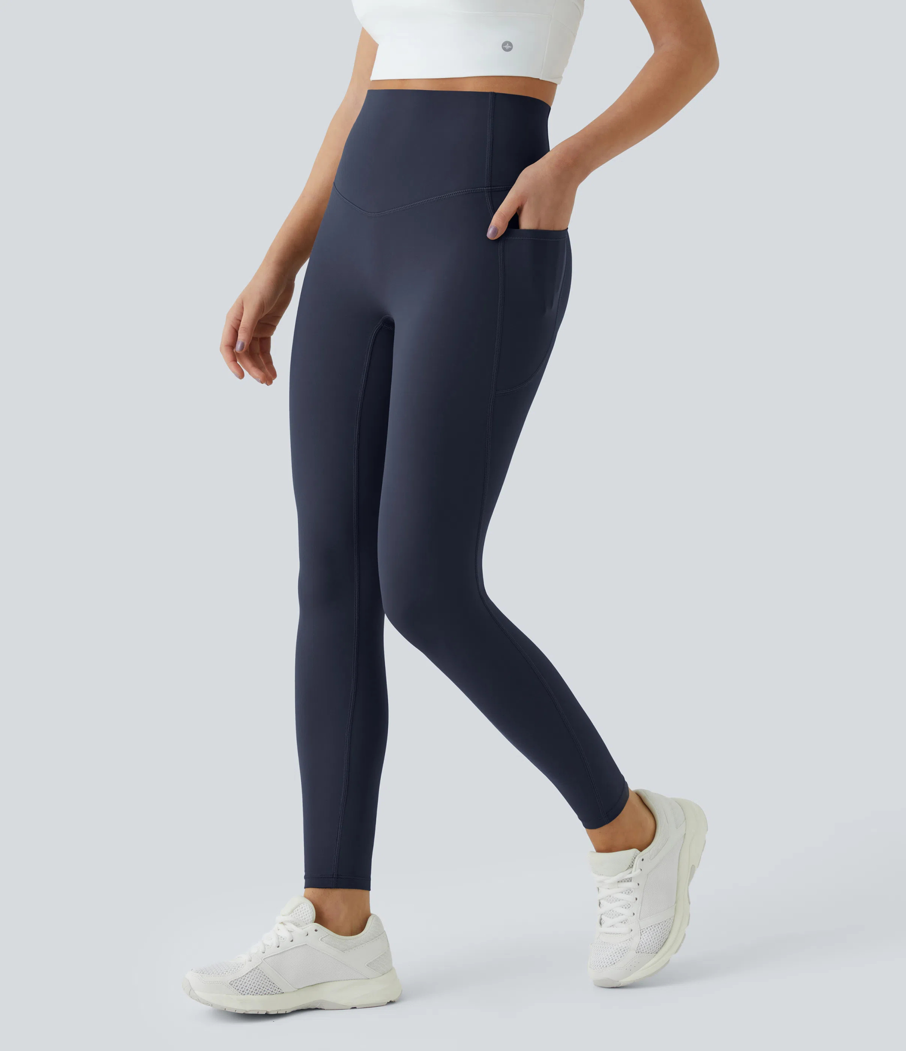 High Waisted Tummy Control Pocket Shaping Training Leggings