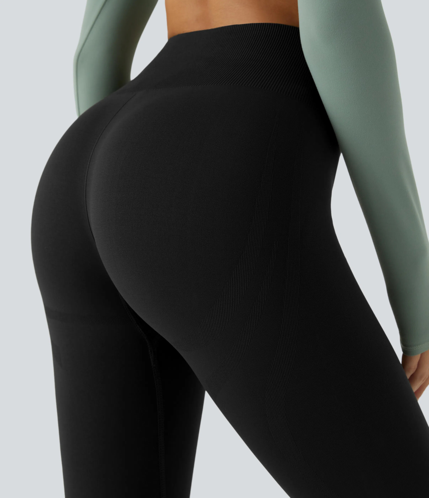 OneForm Seamless Flow Mid Rise Tummy Control Butt Lifting Yoga Leggings
