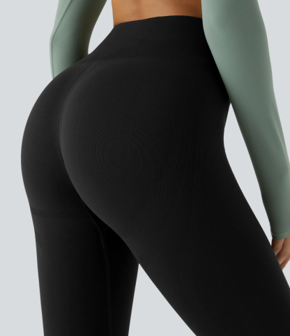 OneForm Seamless Flow Mid Rise Tummy Control Butt Lifting Yoga Leggings