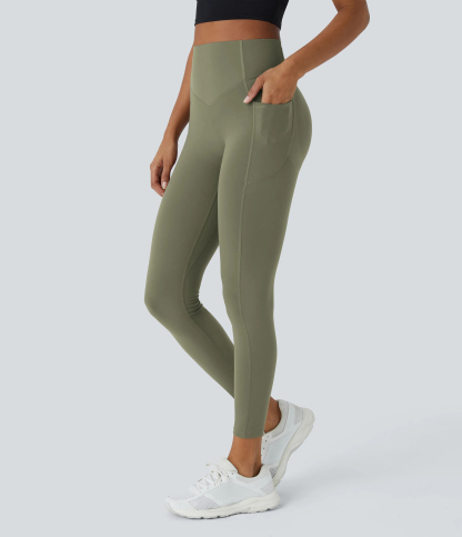 High Waisted Scrunch Butt Lifting Tummy Control Pocket Shaping Training Leggings