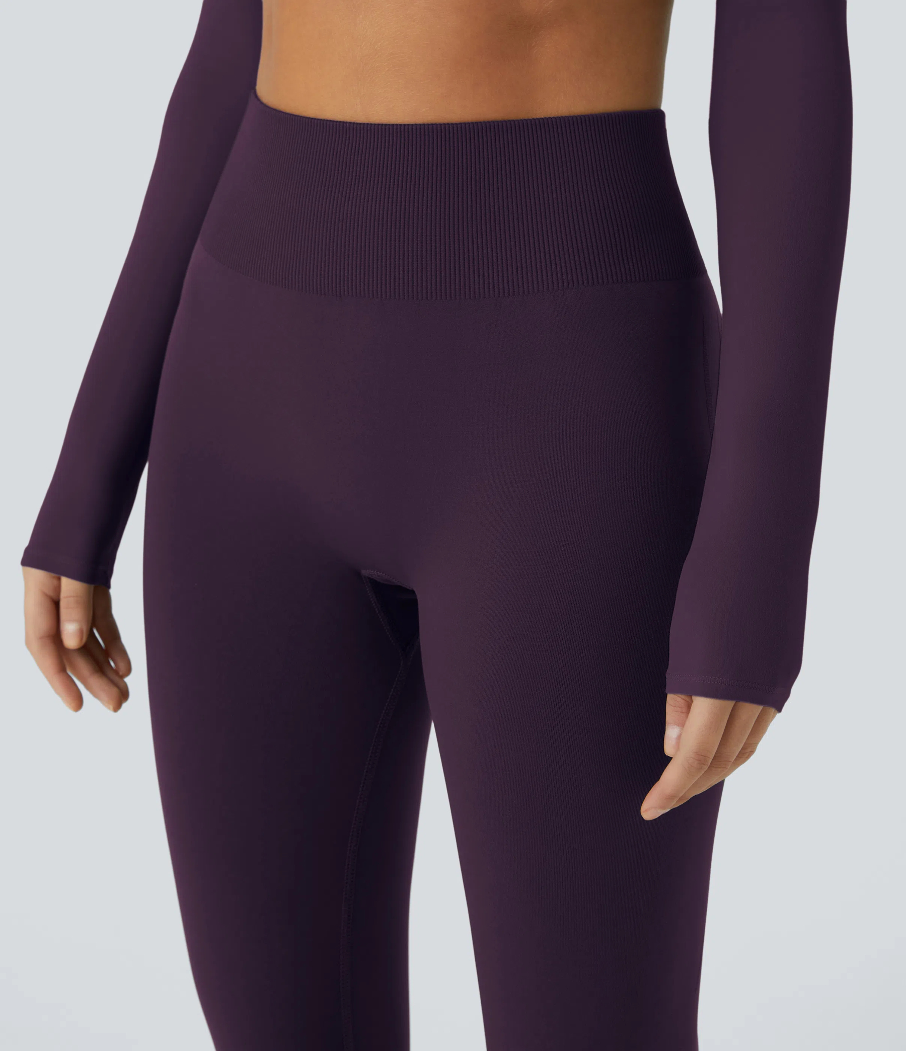 OneForm Seamless Flow Mid Rise Tummy Control Butt Lifting Yoga Leggings