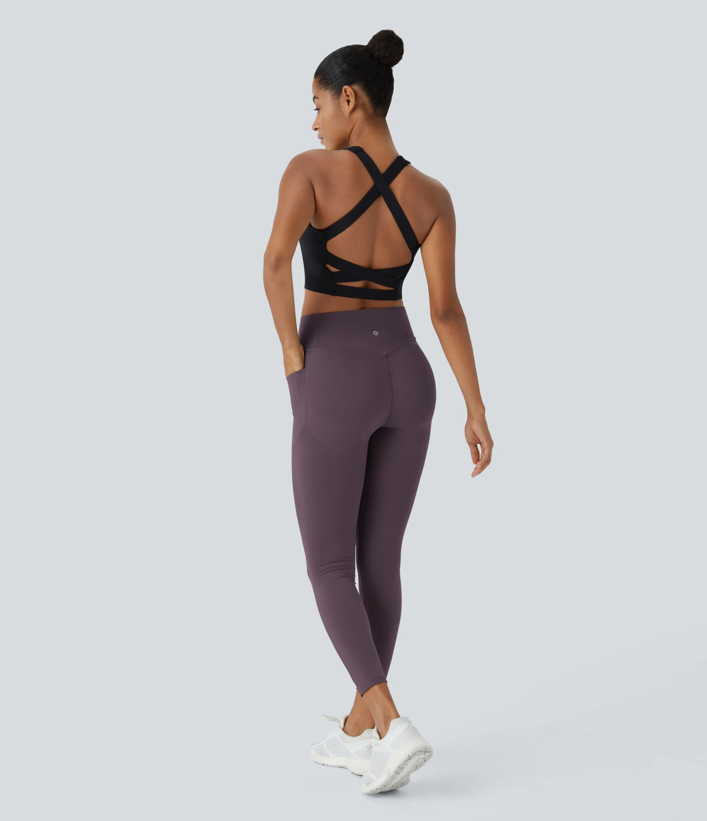 High Waisted Scrunch Butt Lifting Tummy Control Pocket Shaping Training Leggings
