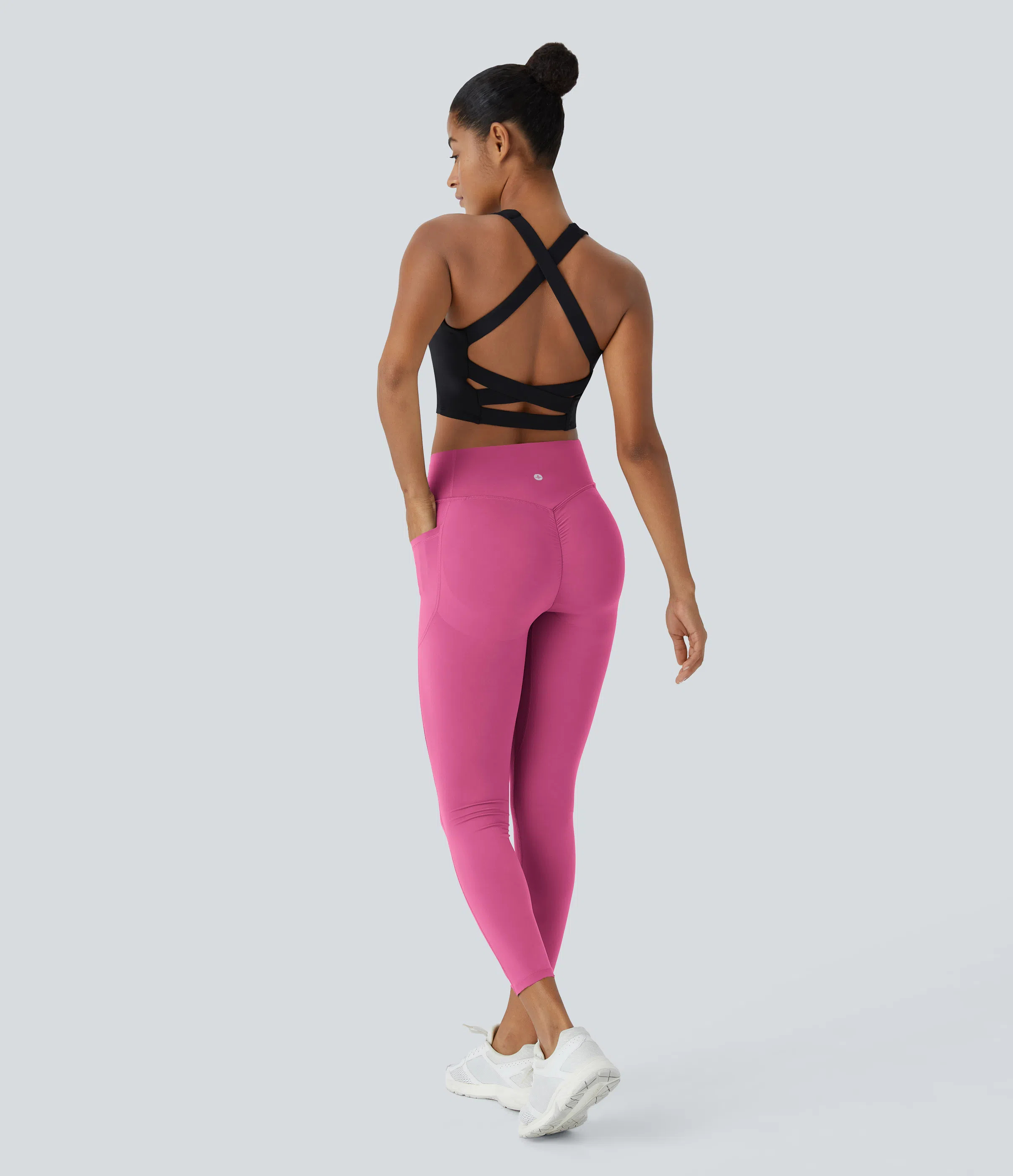 High Waisted Scrunch Butt Lifting Tummy Control Pocket Shaping Training Leggings
