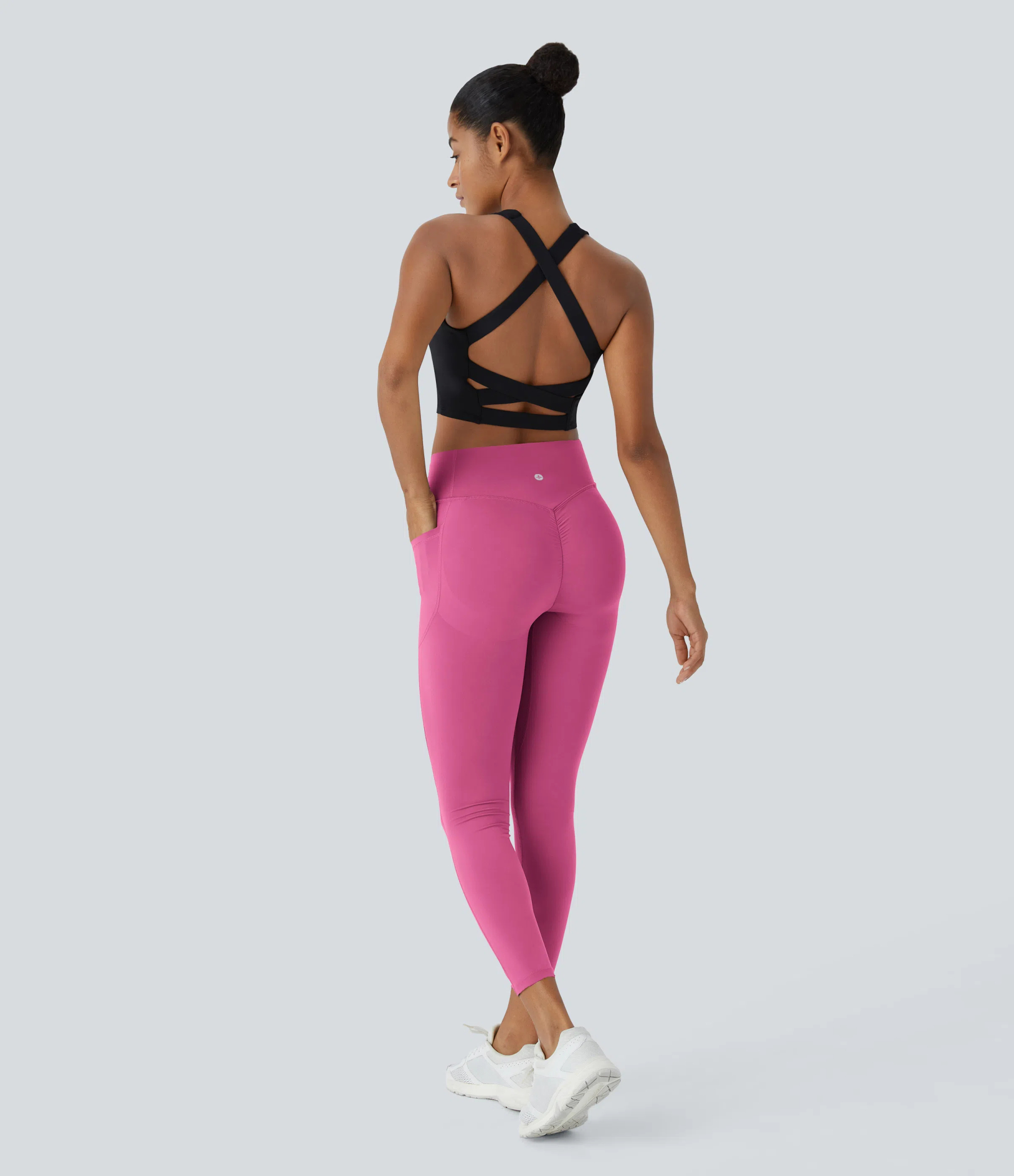 High Waisted Scrunch Butt Lifting Tummy Control Pocket Shaping Training Leggings