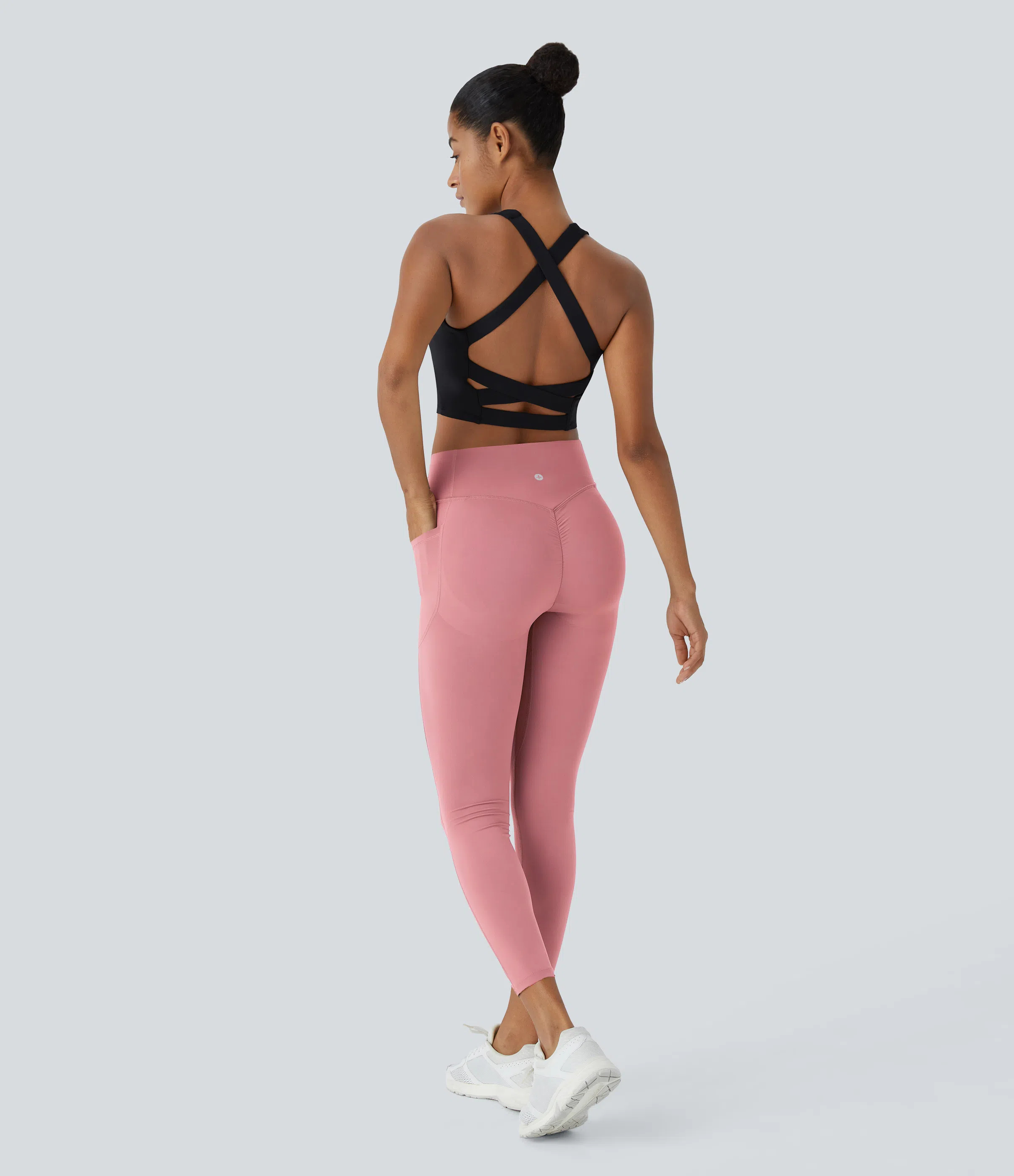 High Waisted Scrunch Butt Lifting Tummy Control Pocket Shaping Training Leggings