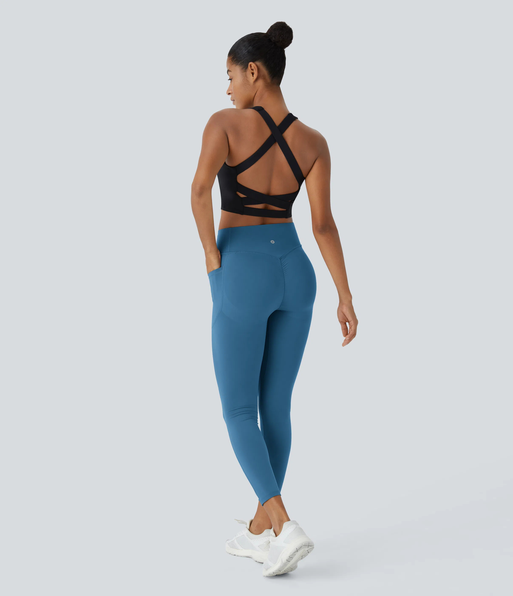 High Waisted Scrunch Butt Lifting Tummy Control Pocket Shaping Training Leggings