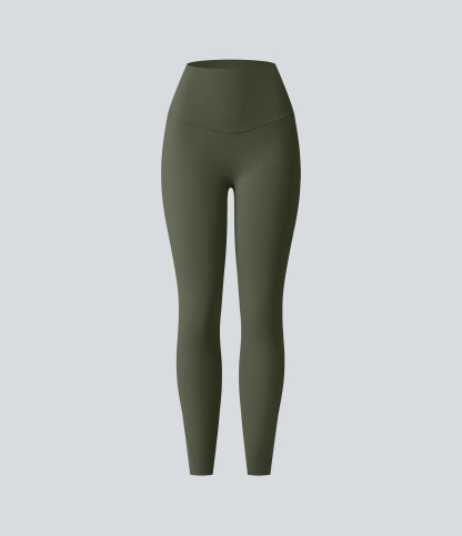 High Waisted Tummy Control Pocket Shaping Training Leggings