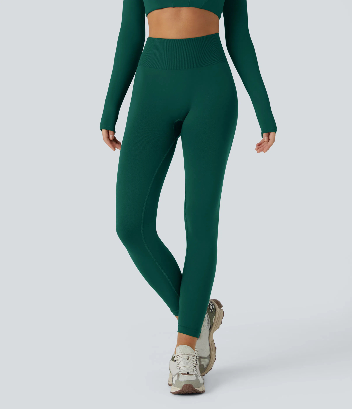 OneForm Seamless Flow Mid Rise Tummy Control Butt Lifting Yoga Leggings