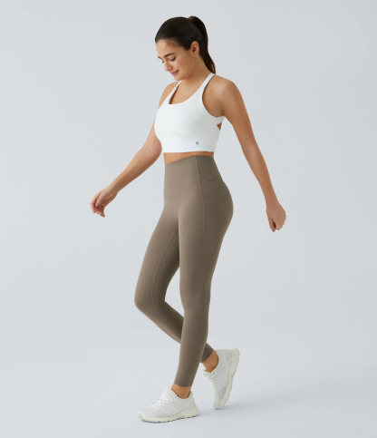 High Waisted Tummy Control Pocket Shaping Training Leggings