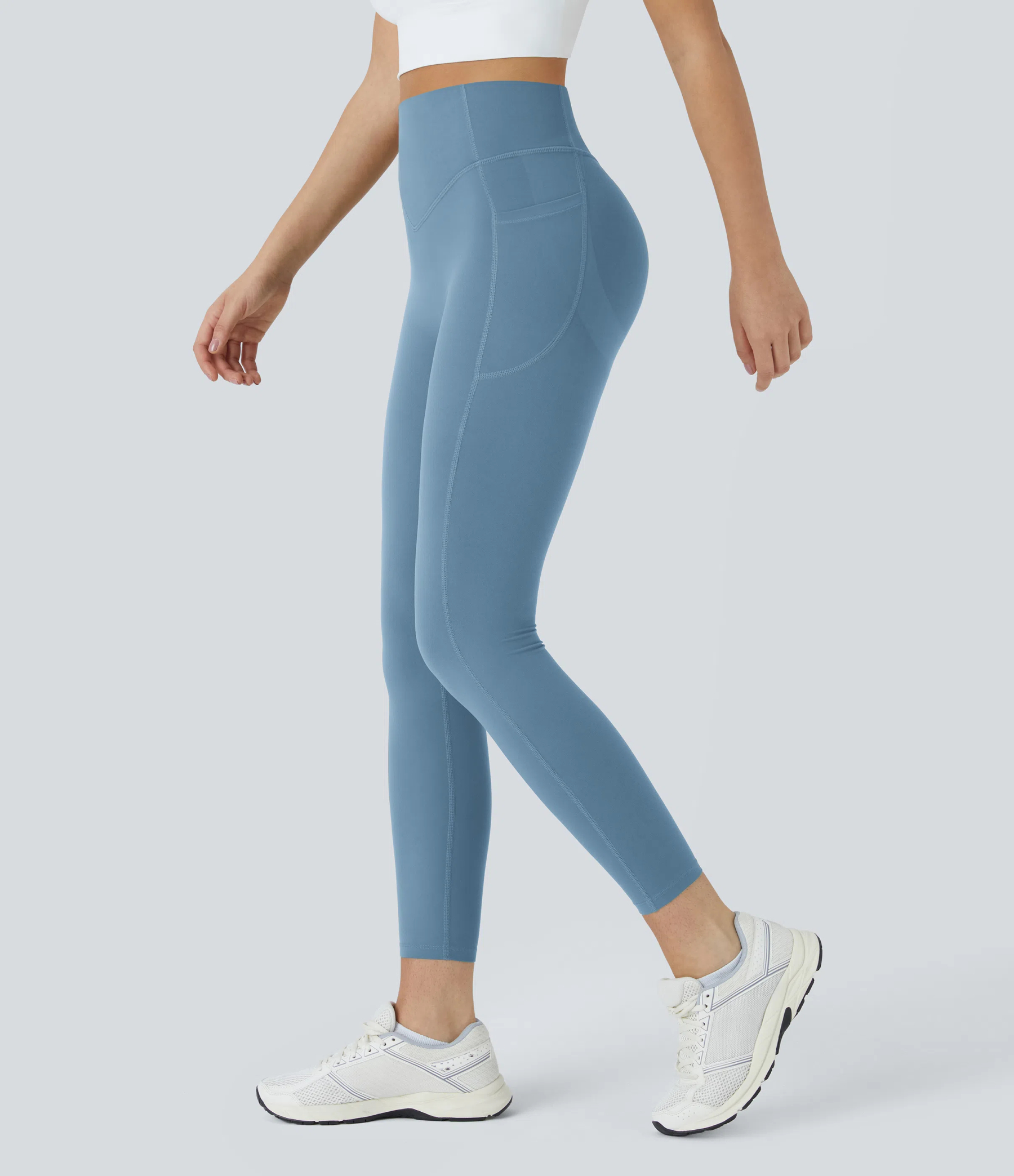 High Waisted Scrunch Butt Lifting Tummy Control Pocket Shaping Training Leggings