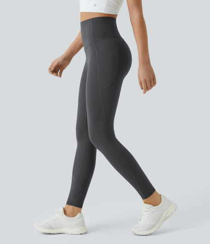 High Waisted Tummy Control Pocket Shaping Training Leggings
