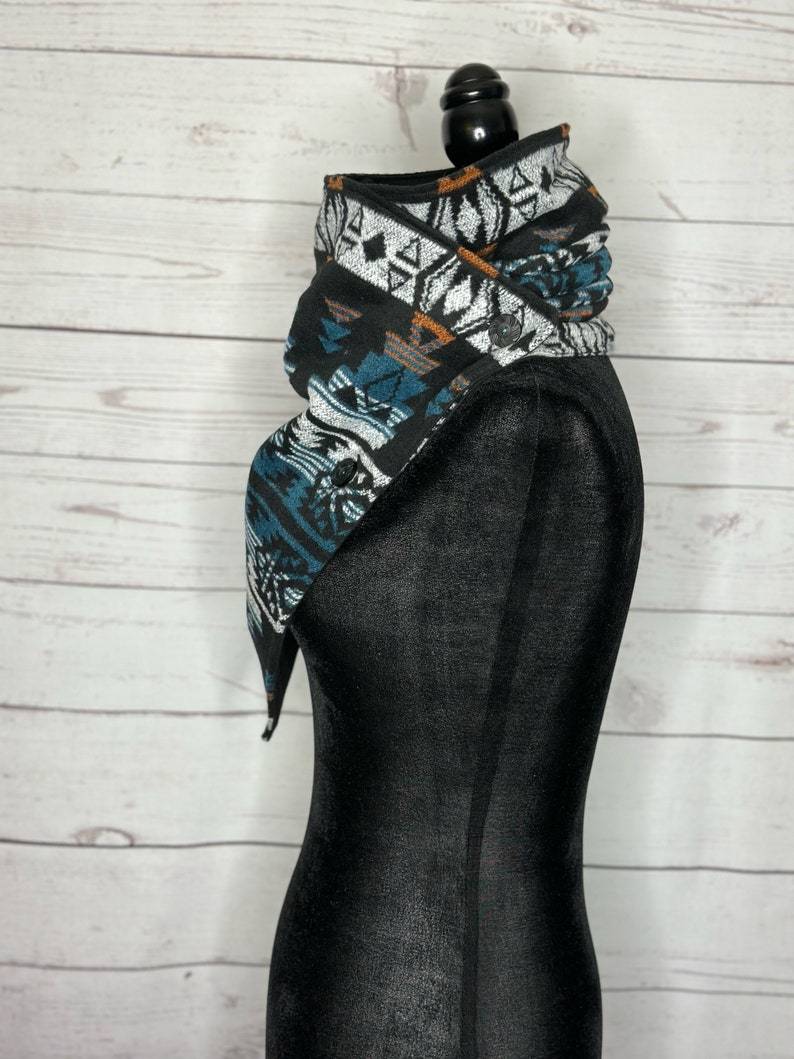 Regal Western Aztec Warm Neck Hood