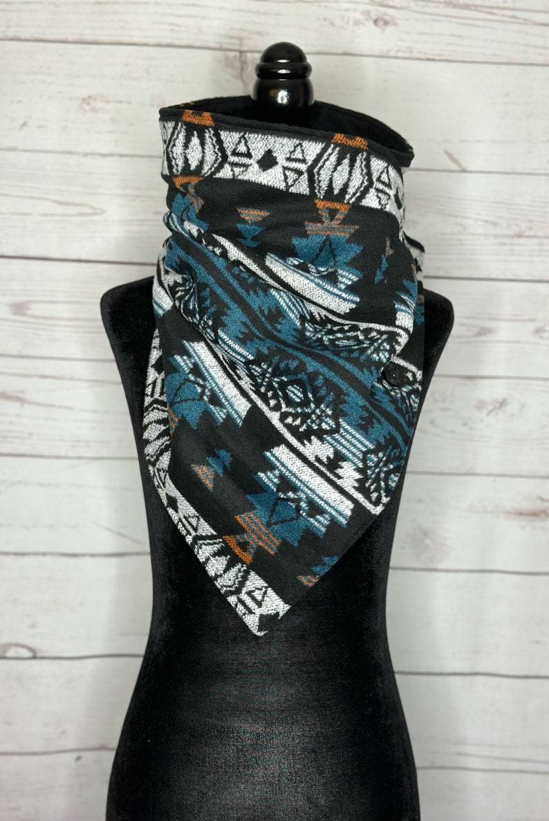 Regal Western Aztec Warm Neck Hood