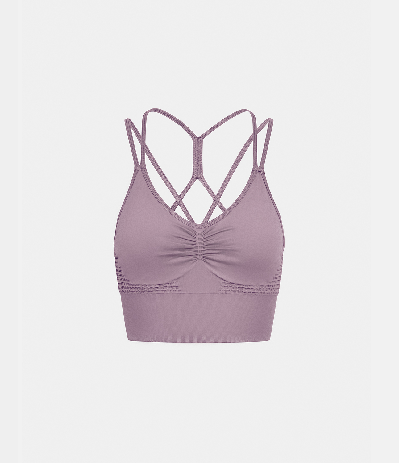OneForm Seamless Flow Low Support Ruched Double Straps Sports Bra A-C Cups
