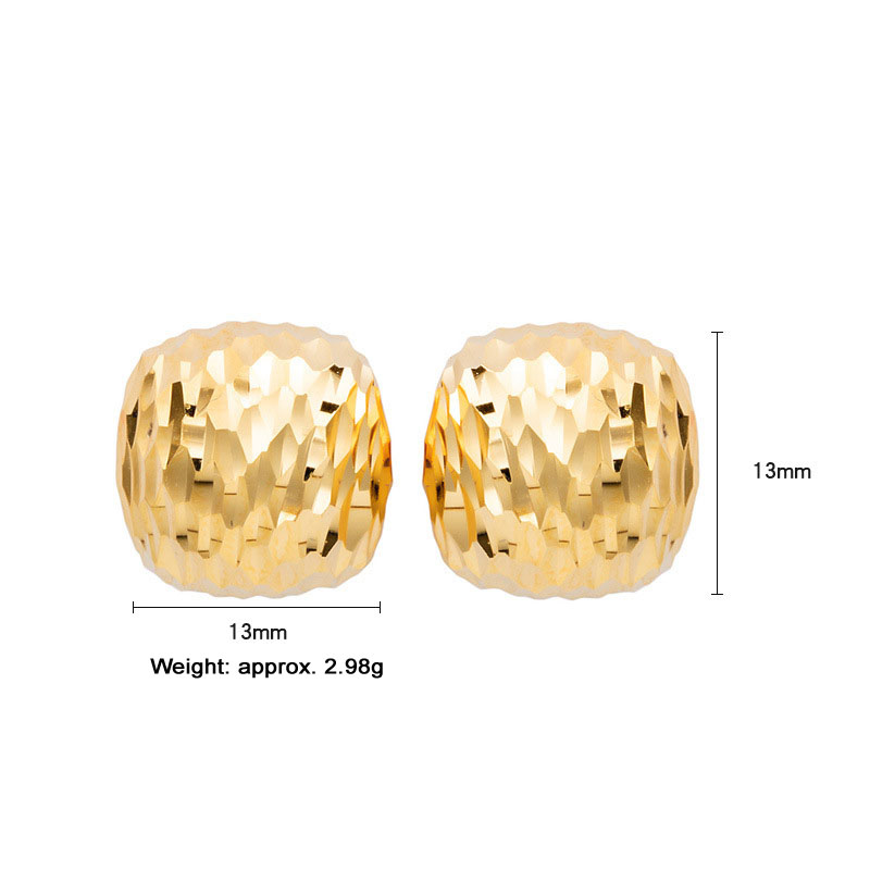 Hand-Engraved Guilloché 925 Silver Gold Earrings