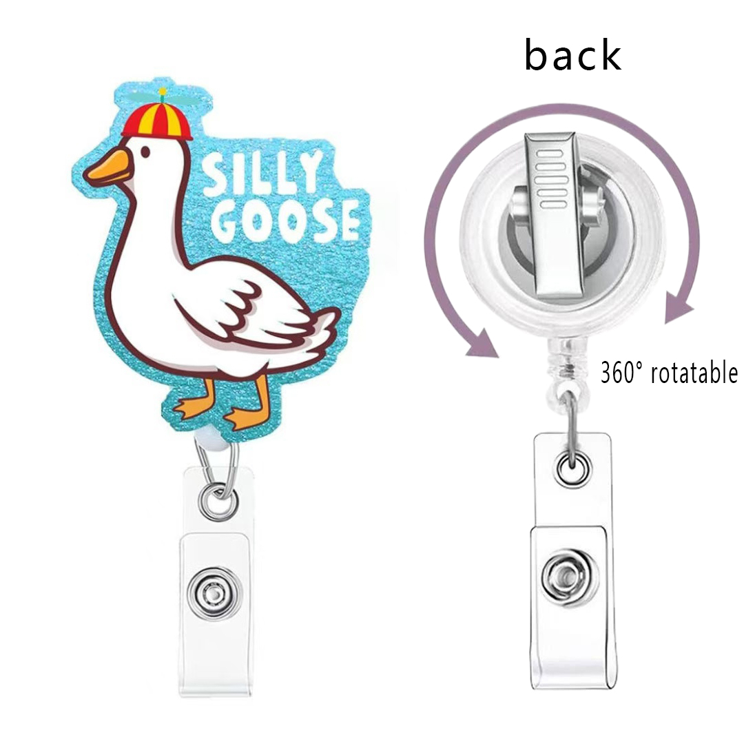 88 Retractable ID Name Badge Holder Reels with Swivel Alligator Clip  Cute Gifts