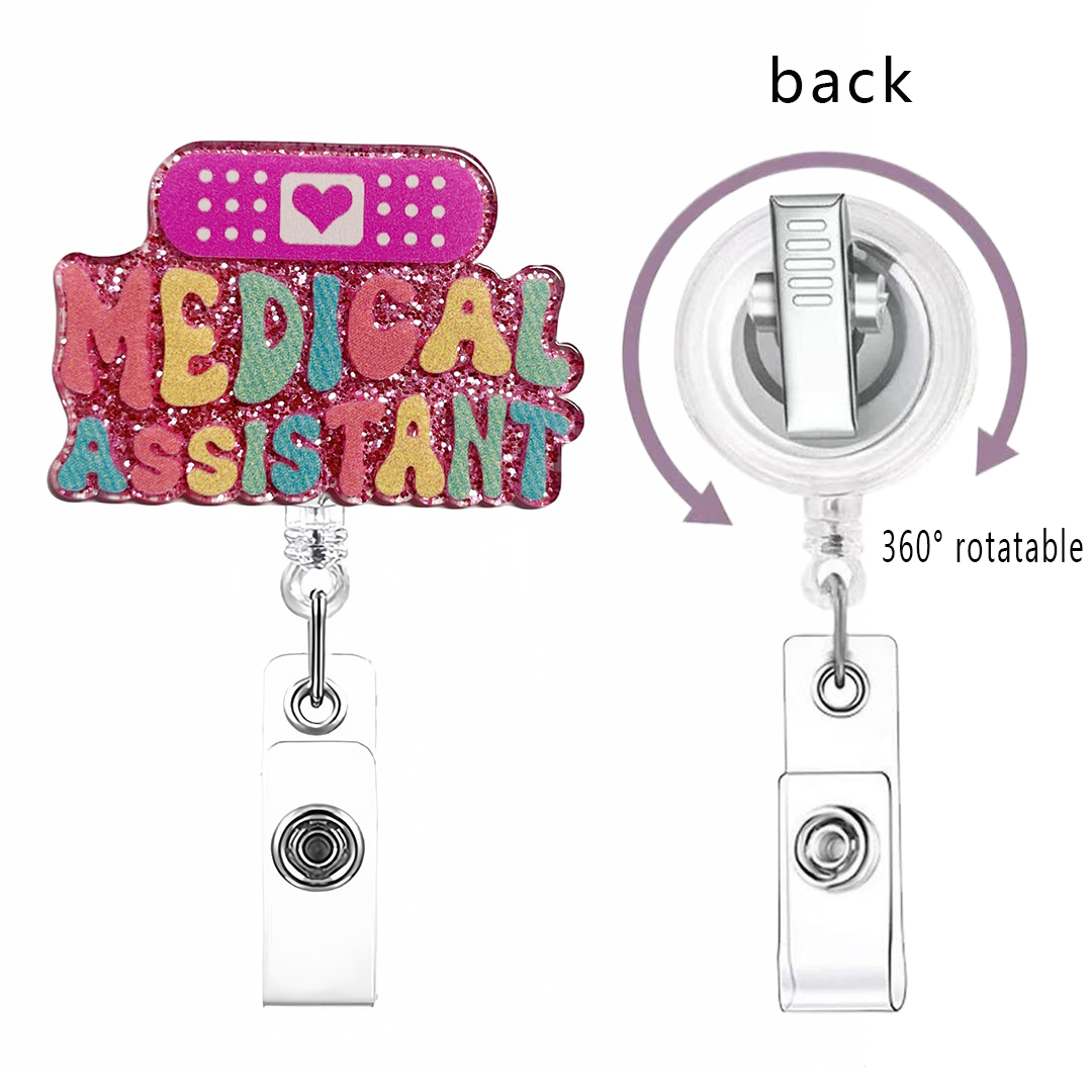 84 Retractable ID Name Badge Holder Reels with Swivel Alligator Clip  Cute Gifts