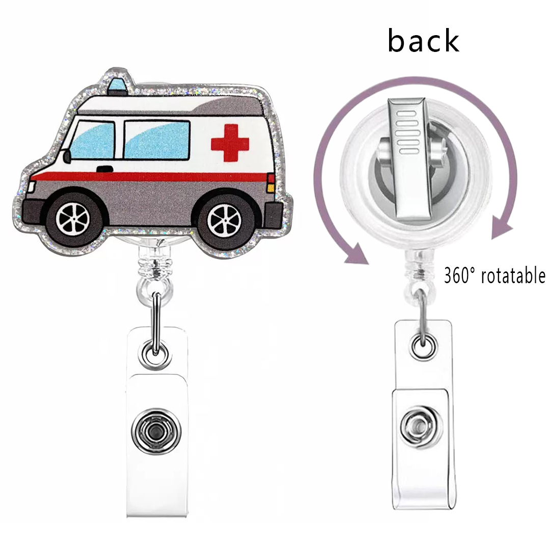 82 Retractable ID Name Badge Holder Reels with Swivel Alligator Clip  Cute Gifts