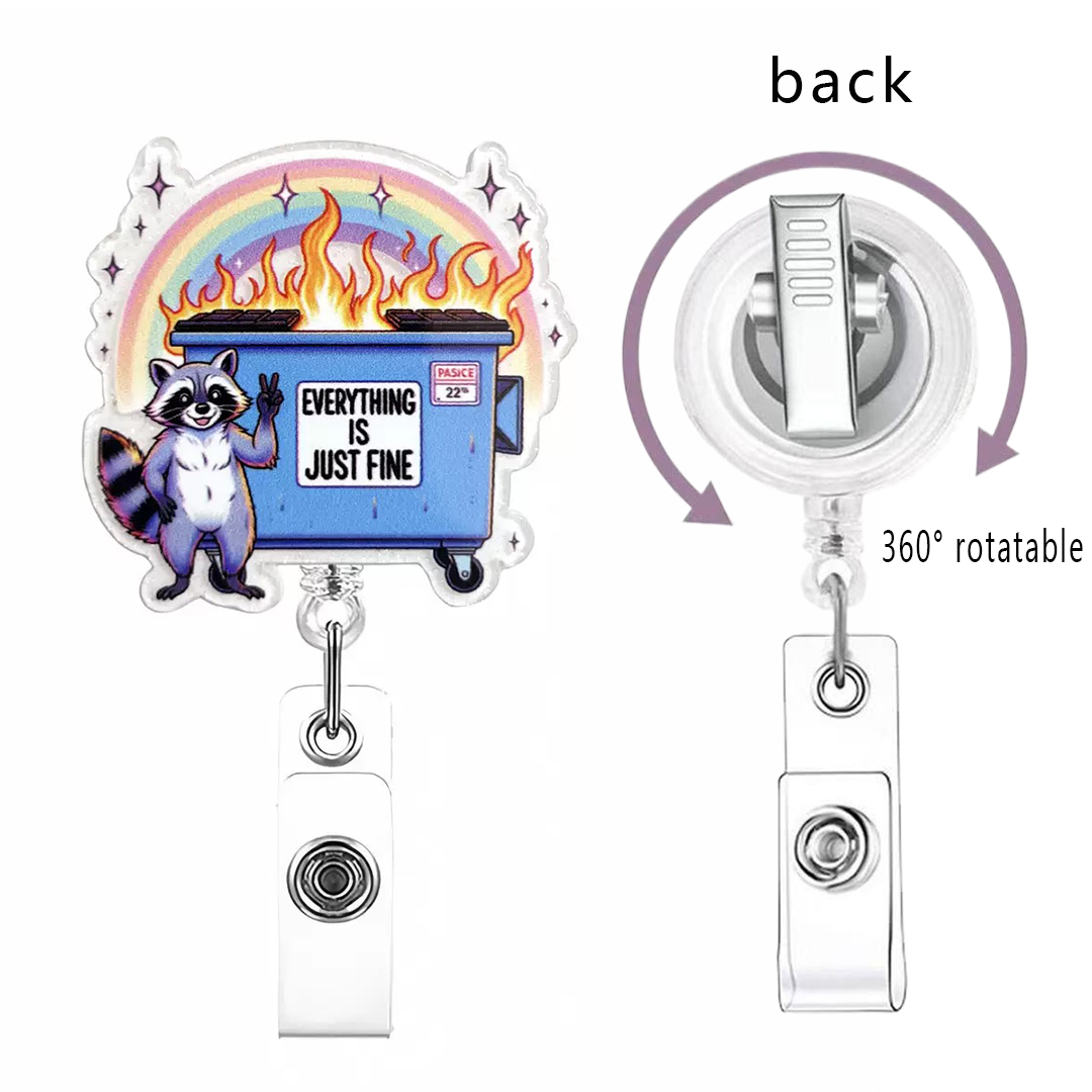 78 Retractable ID Name Badge Holder Reels with Swivel Alligator Clip  Cute Gifts