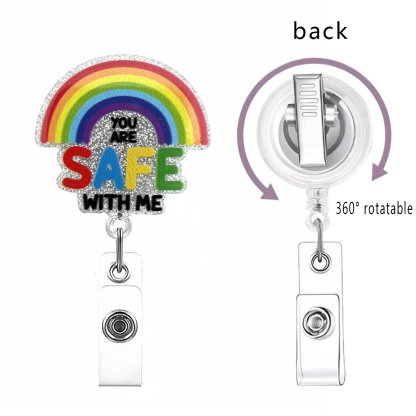 74 Retractable ID Name Badge Holder Reels with Swivel Alligator Clip  Cute Gifts