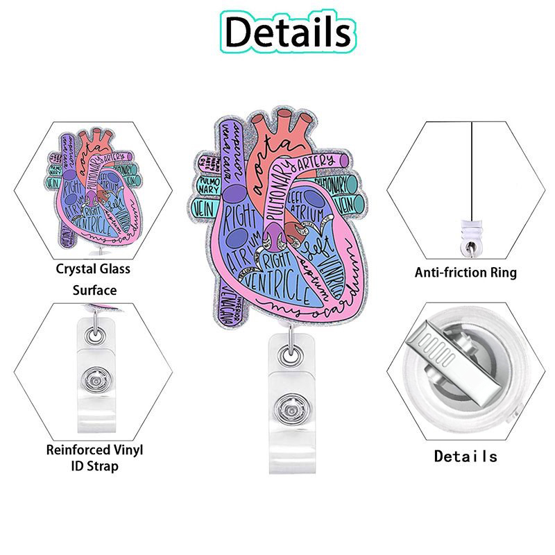 99 Retractable ID Name Badge Holder Reels with Swivel Alligator Clip  Cute Gifts