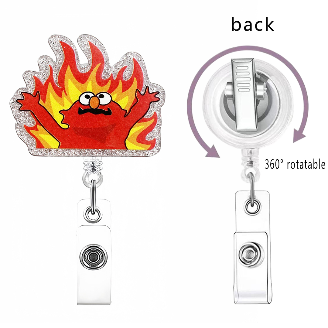 89 Retractable ID Name Badge Holder Reels with Swivel Alligator Clip  Cute Gifts