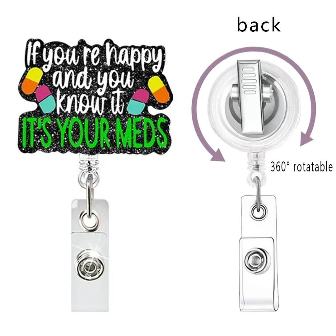 100 Retractable ID Name Badge Holder Reels with Swivel Alligator Clip  Cute Gifts