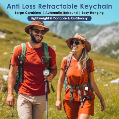 1pc Photo Custom Retractable Keychain Heavy Duty Double-sided customization Badge Reel Retractable Keychain Clip ID Holder Upgraded 63cm Stainless Steel Cord Suitable for Men and Women