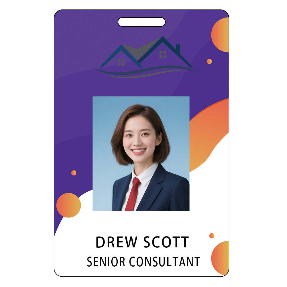 Style Y013 Custom Print Employee ID Badge,customized Id Badge with Name Picture