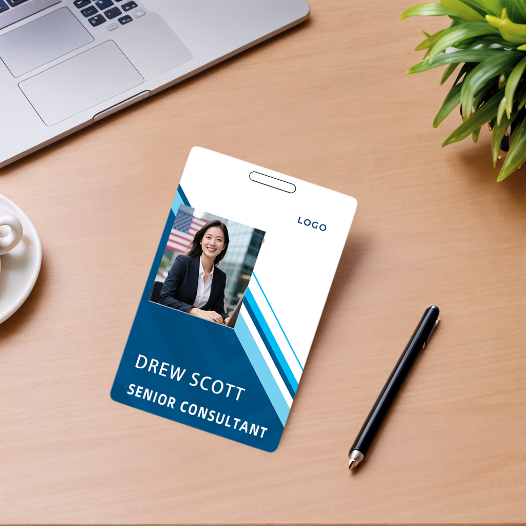 Style Y018 Custom Print Employee ID Badge,customized Id Badge with Name Picture