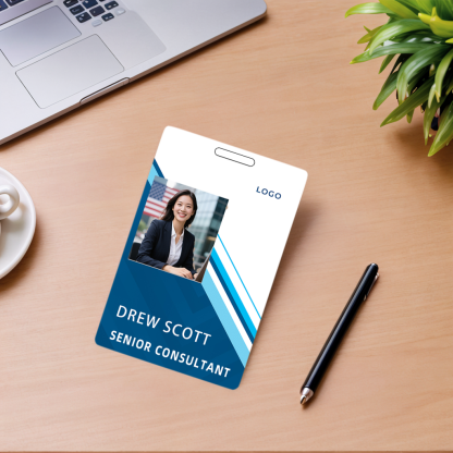 Style Y018 Custom Print Employee ID Badge,customized Id Badge with Name Picture