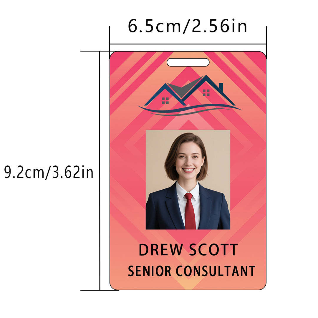 Style Y016 Custom Print Employee ID Badge,customized Id Badge with Name Picture